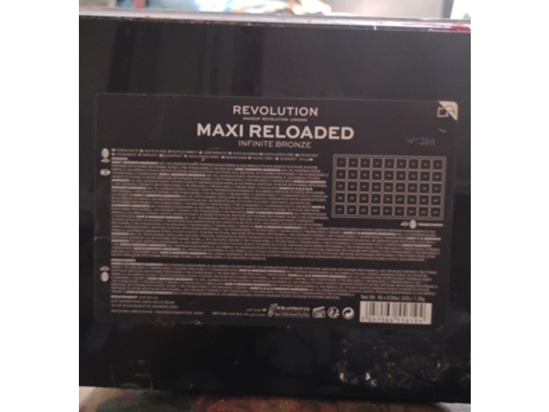 Makeup Revolution Maxi Reloaded Eyeshadow Palette, Infinite Bronze, 0.04 oz/1.35 g