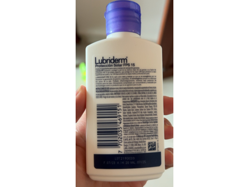 Lubriderm Body Cream Sunscreen , SPF 15, 120 mL