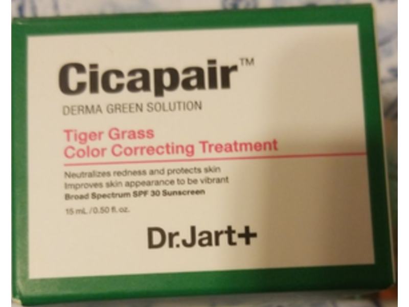 Dr. Jart + Cicapair Tiger Grass Color Correcting Treatment, SPF 30, 0.5 fl oz/15 mL