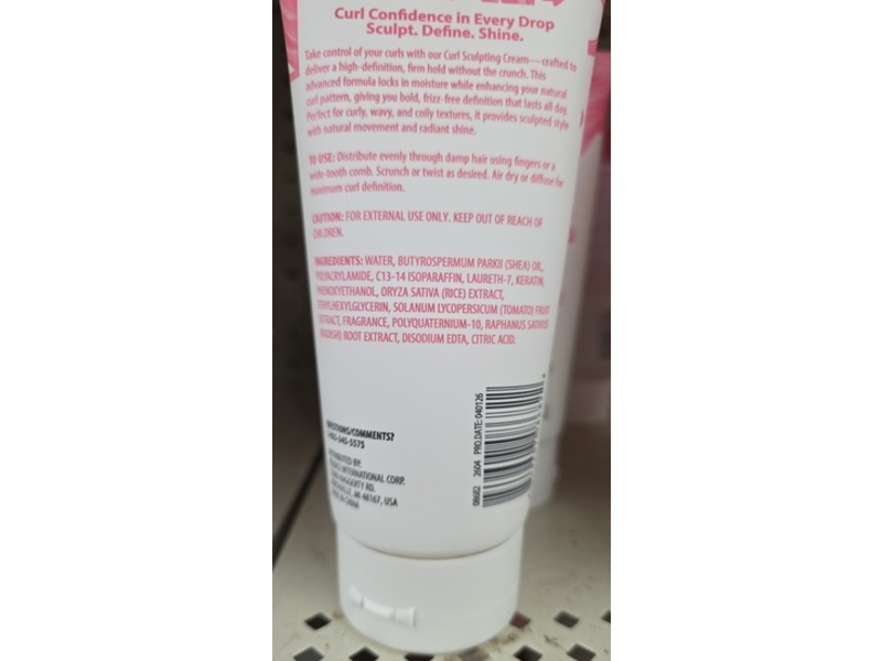 SPA Luxury Frizz Control Curl Sculpting Cream, 6 fl oz/177 mL