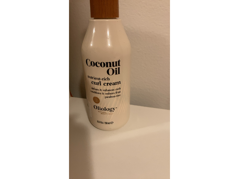 Oliology Coconut Oil Curl Cream, Nutrient-Rich, 7.8 fl oz/231 ml