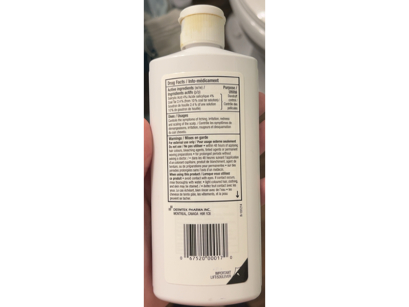Sebcur T Medicated Shampoo, Salicylic Acid & Coal Tar, 240 mL