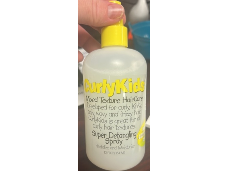 CurlyKids Mixed texture Haircare Super Detangling Spray, 12 fl oz/354 mL