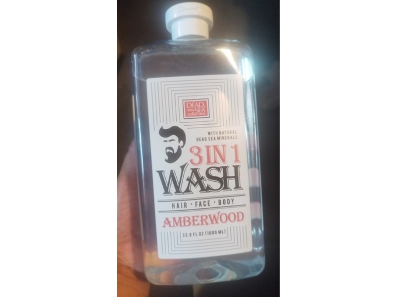 Dead Sea Collection 3 In 1 Wash, Amberwood, 33.8 fl oz/1000 mL, Pack Of 2