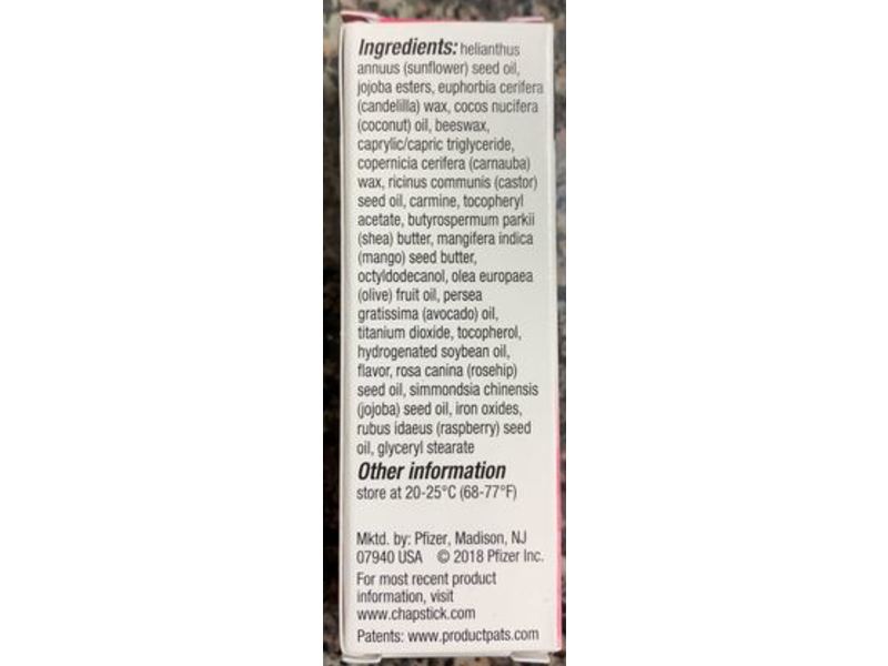 Chapstick Total Hydration Moisture + Tint, Rose Petal, 0.12 oz/3.5 g