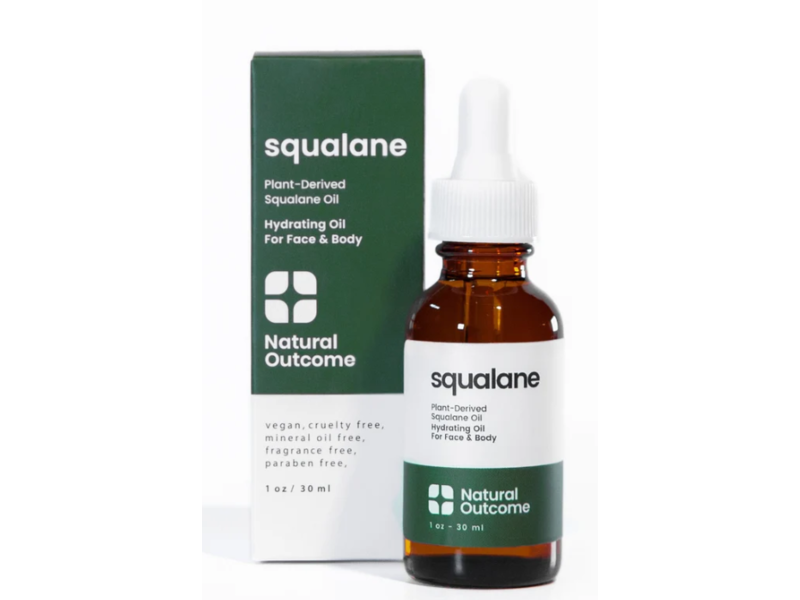 Natural Outcome Hydrating Oil, Sqaulane, 1 oz/30 mL