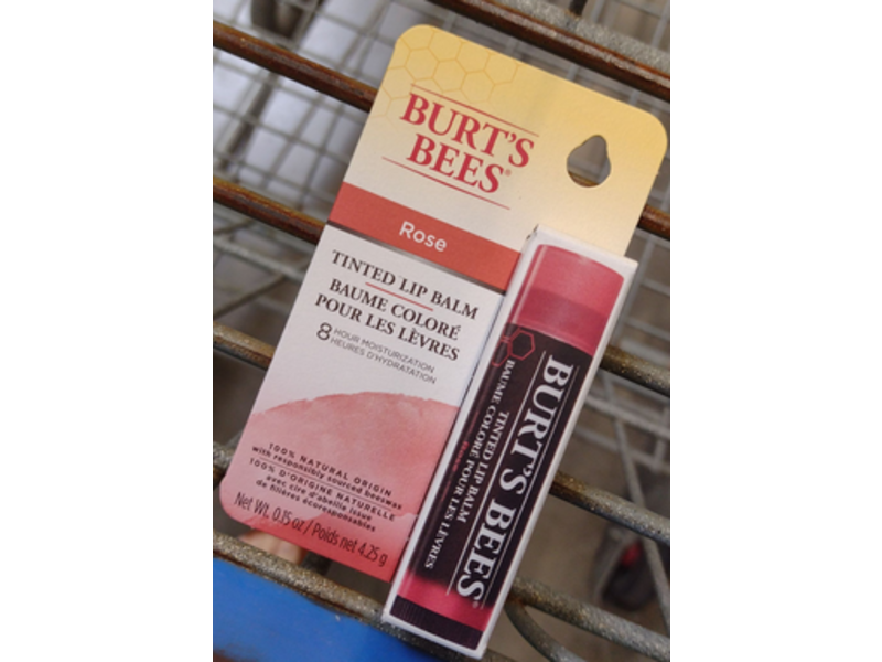 Burt's Bees Tinted Lip Balm, Rose, 0.15 oz/4.25 g