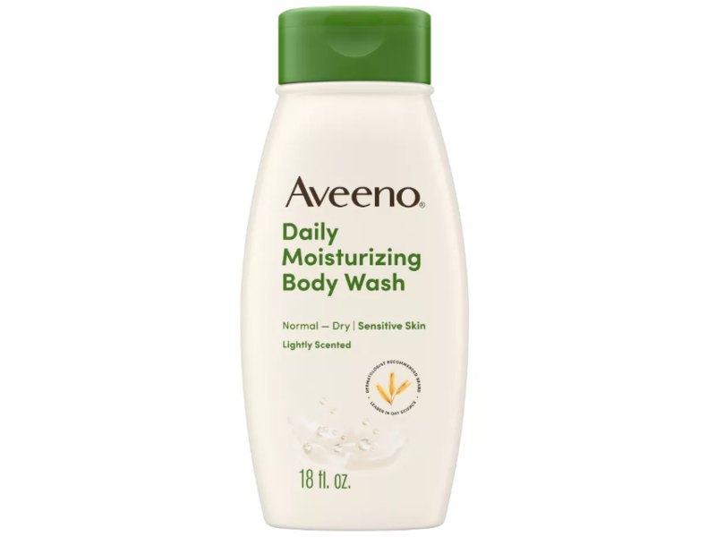 Aveeno Daily Moisture Body Wash, Normal To Dry Lightly Scented, 18 fl oz/532 mL
