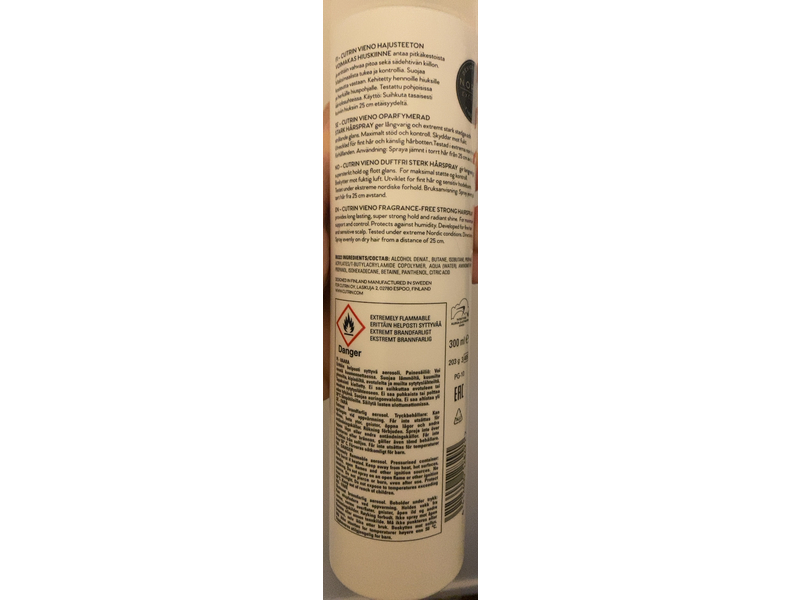 Cutrin Vieno Sensitive Care Hair Spray, 300 mL