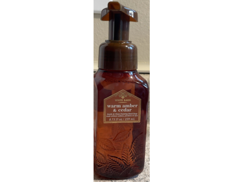 White Barn Gentle Clean Foaming Hand Soap, Warm Amber & Cedar, 8.75 fl oz/259 mL