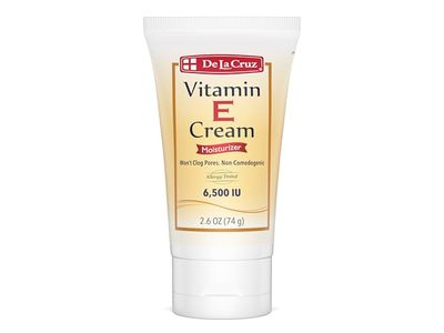 De La Cruz Moisturizing Cream, Vitamin E, 2.6 fl oz/74 g