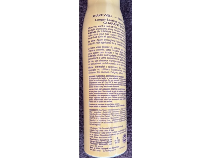 Pureology Antifade Complex Root Lift Spray Hair Mousse, 10 oz/299 g