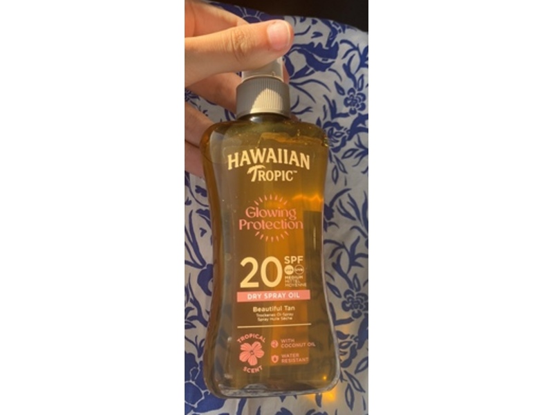Hawaiian Tropic Glowing Protection Spray Oil, SPF 20, 200 mL
