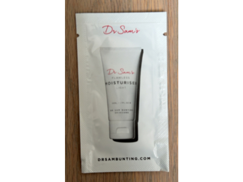 Dr Sam's Flawless Moisturizer Light, 0.04 fl oz/1.25 mL