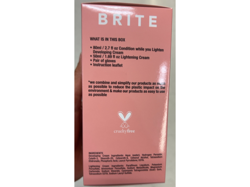 Brite Cruelty Free Vegan Bleach Kit, 2.7 fl oz/80 mL
