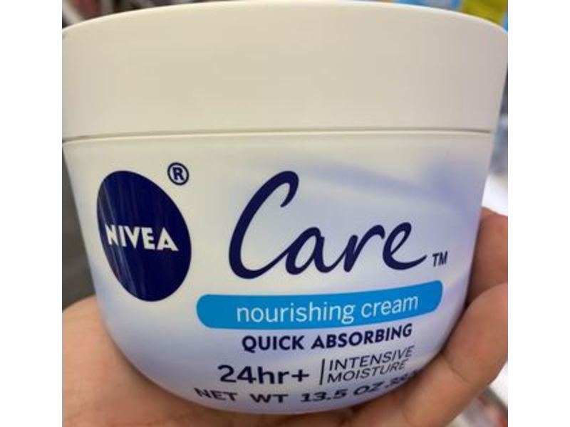 Nivea Care Nourishing Cream, Quick Absorbing, Intense Moisture,13.5 oz/382 g