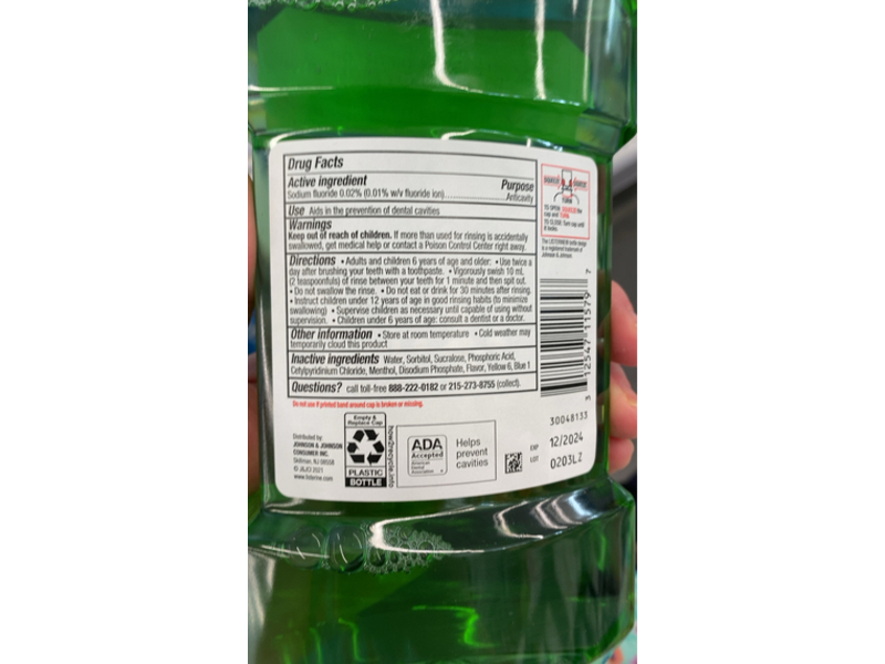 Listerine Smart Rinse Kids Mouthwash, Mint Shield Flavor, 16.9 fl oz/500 mL