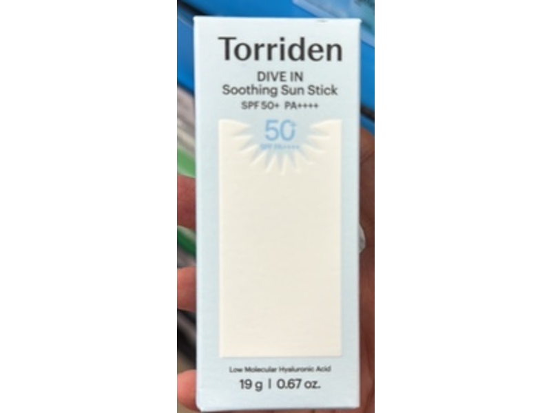 Torriden Dive In Soothing Sun Stick, SPF 50+ PA++++, 0.67 oz/19 g