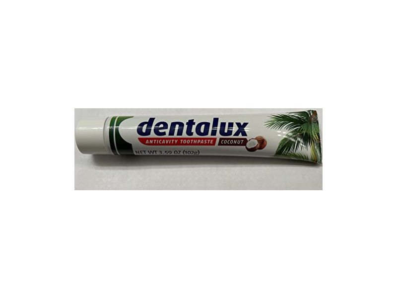 Dentalux Anticavity Toothpaste, Coconut, 3.59 oz/102 g