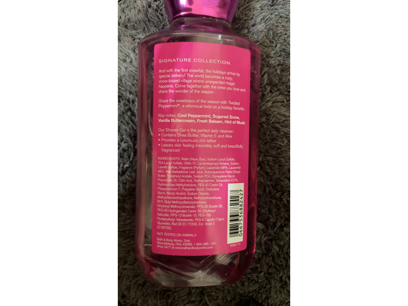 Bath & Body Works Twisted Peppermint Shower Gel, 10 fl oz | 295 mL