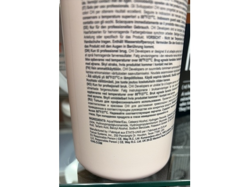 Chi 10 Volume Developer, Aloe Silk Protein & Bonding Agents, 28 fl oz/828 mL