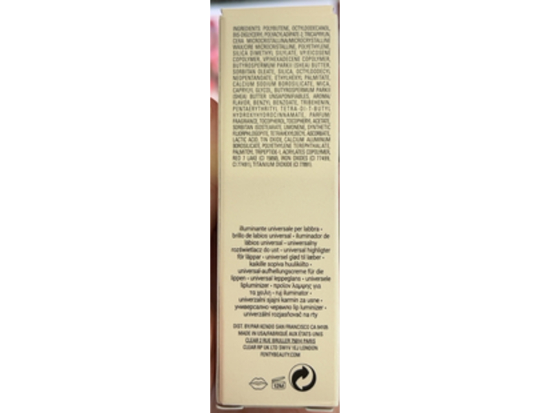 Fenty Beauty Gloss Bomb Universal Lip Luminizer, Fussy Shimmering Pink, 0.3 fl oz/9 mL