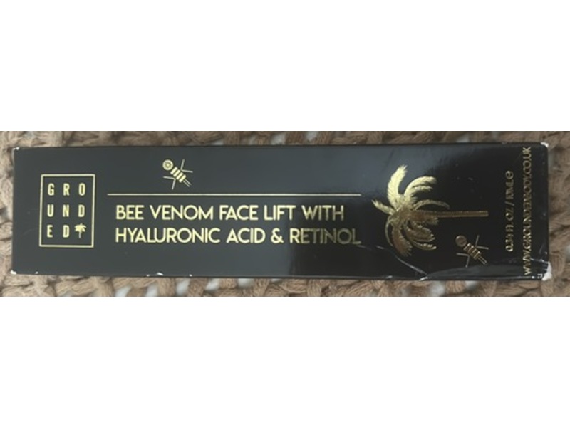 Grounded Bee Venom Face Lift, Hyaluronic Acid & Retinol, 0.34 fl oz/10 mL