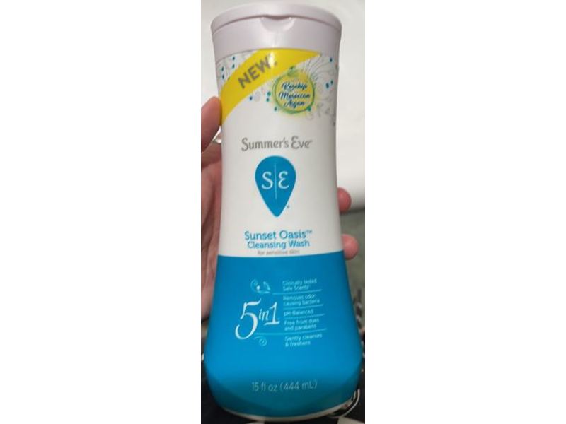 Summer's Eve Sunset Oasis Cleansing Wash, Sensitive Skin, 15 fl oz/444 mL