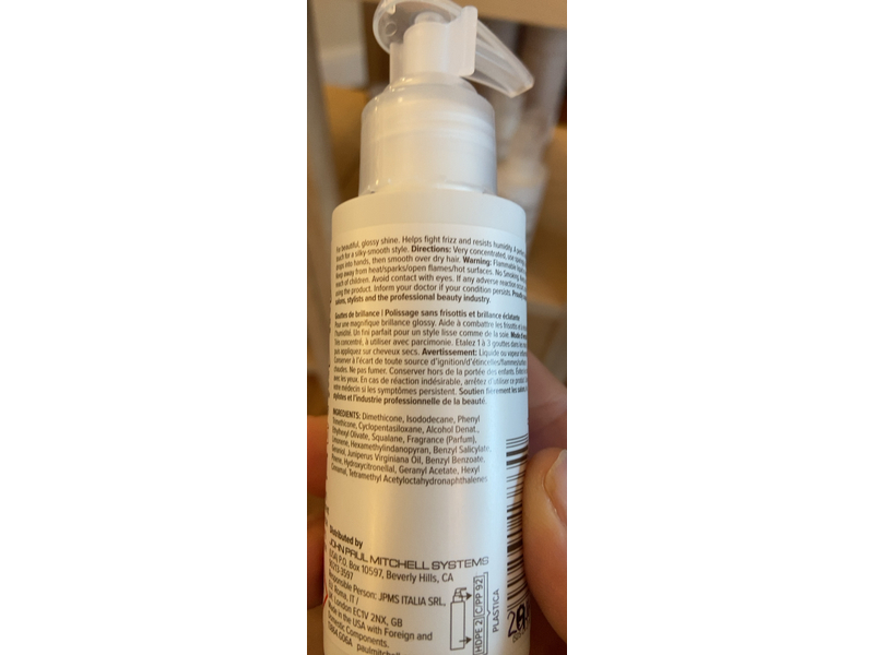 Paul Mitchell Gloss Drops Shine Serum, Smooth, 2.5 mL fl oz/75 mL