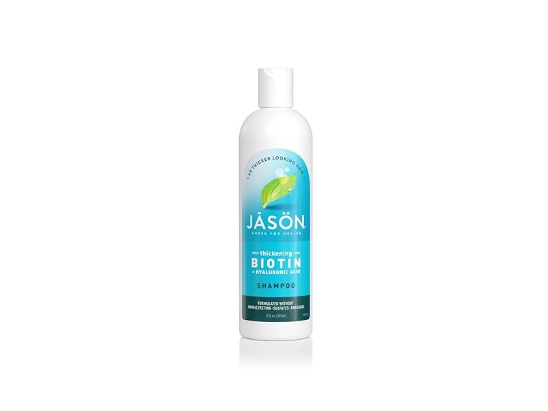 Jason Thickening Shampoo, Biotin, Hyaluronic Acid, 12 fl oz/355 mL