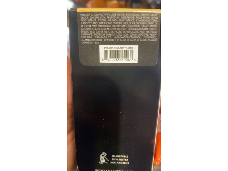 KVD Good Apple Full-Coverage Serum Foundation, Medium 027, 1.01 fl oz/30 mL