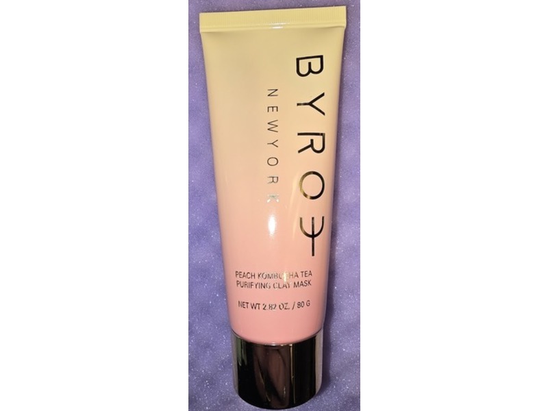 Byroe Purifying Clay Mask, Peach Kombucha Tea, 2.82 oz/80 g