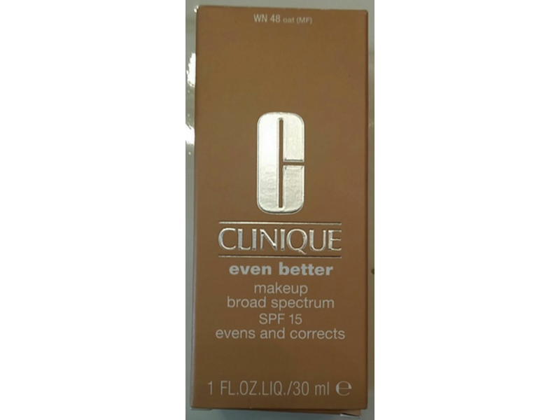 Clinique Even Better Makeup Foundation, WN 48 Oat, SPF 15, 1 fl oz/30 mL