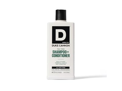 Duke Cannon Supply Co. Shampoo + Conditioner, Tea Tree, 14 fl oz/414 mL