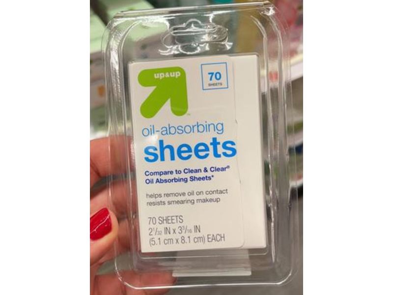 up&up Oil Absorbing Sheets, 70 Count