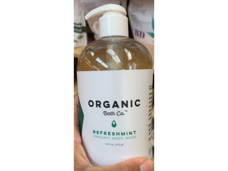 Organic Bath Co Organic Body Wash, Refreshmint, 16 fl oz/1473 mL