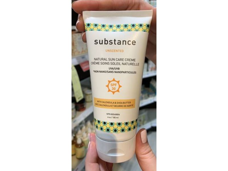 Substance Natural Sun Care Creme, Unscented, SPF 30, 6 oz/180 mL