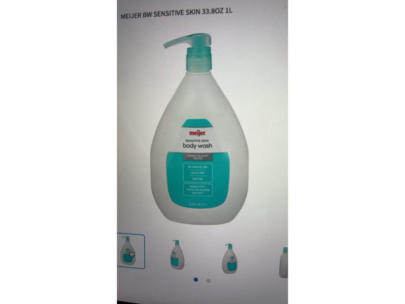 Meijer Sensitive Skin Body Wash, 33.8 fl oz/1 L