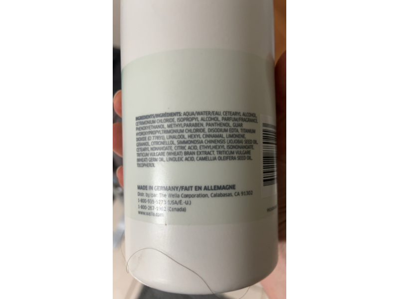 Wella Nutricurls Cleansing Conditioner for Waves & Curls, 33.8 fl oz/1 L