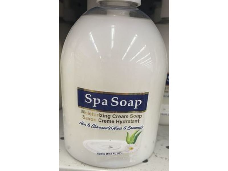 Spa Soap Moisturizing Cream Soap, Aloe & Chamomile, 16.9 fl oz/500 mL