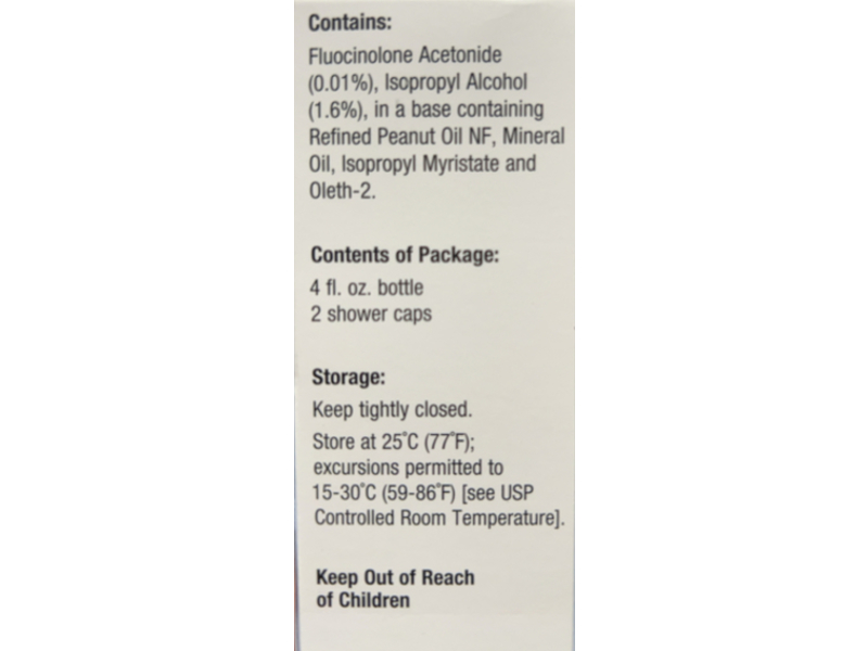 Fluocinolone Acetonide Topical Scalp Oil, 0.01%, 4 fl oz, Rising (Rx)