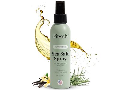 Kitsch Sea Salt Texturizing Spray, Rosemary & Biotin, 6 fl oz/177 mL