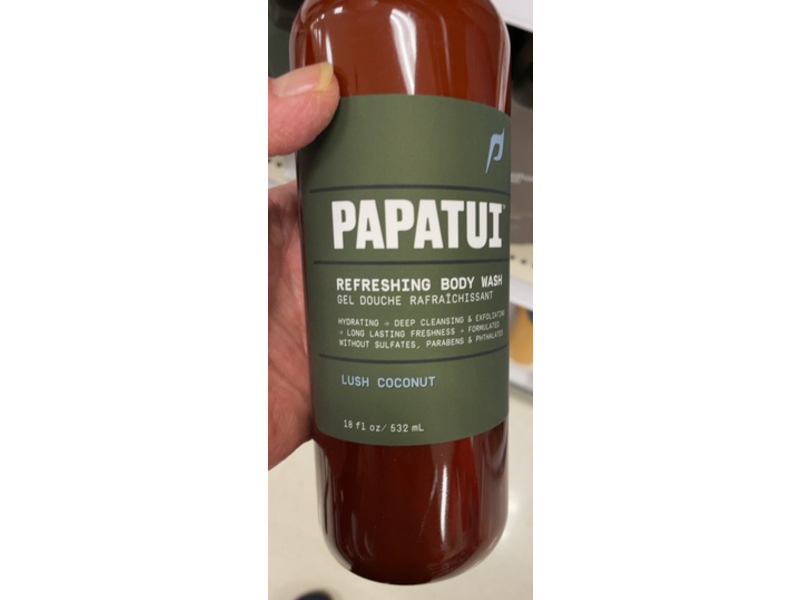 Papatui Refreshing Body Wash, Lush Coconut, 18 fl oz/532 mL