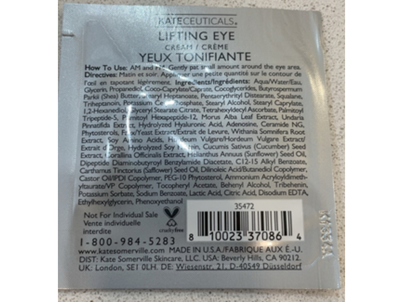 Kate Somerville Skin Health Experts Lifting Eye Cream, 0.03 fl oz