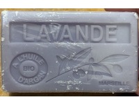 Savon De Marseille Organic Argan Oil Soap, Lavender, 3.5 oz/100 g - Image 3