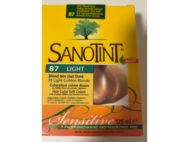 Sanotint Hair Color Soft Cream, 87 Light Light Golden Blonde, 125 mL