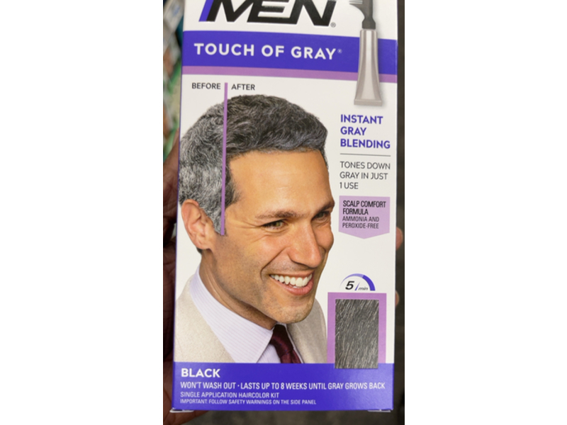 Just For Men Touch of Gray Hair Color Kit, Black, 1 Application