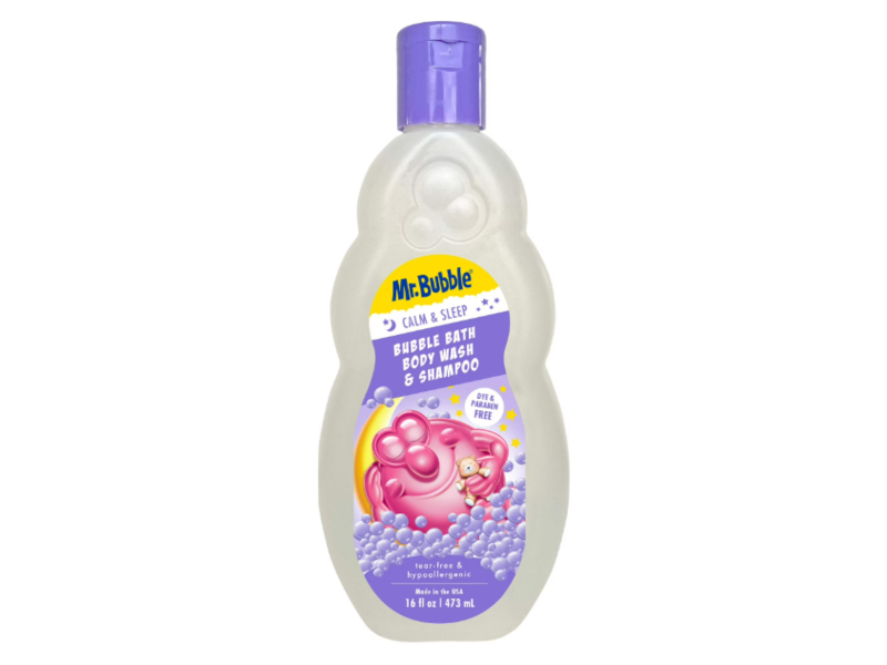 Mr. Bubble Bubble Bath Body Wash & Shampoo, Calm & Sleep, 16 fl oz/473 mL