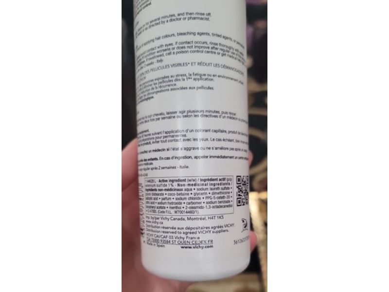 Vichy Dercos Anti Dandruff Shampoo, 300 mL