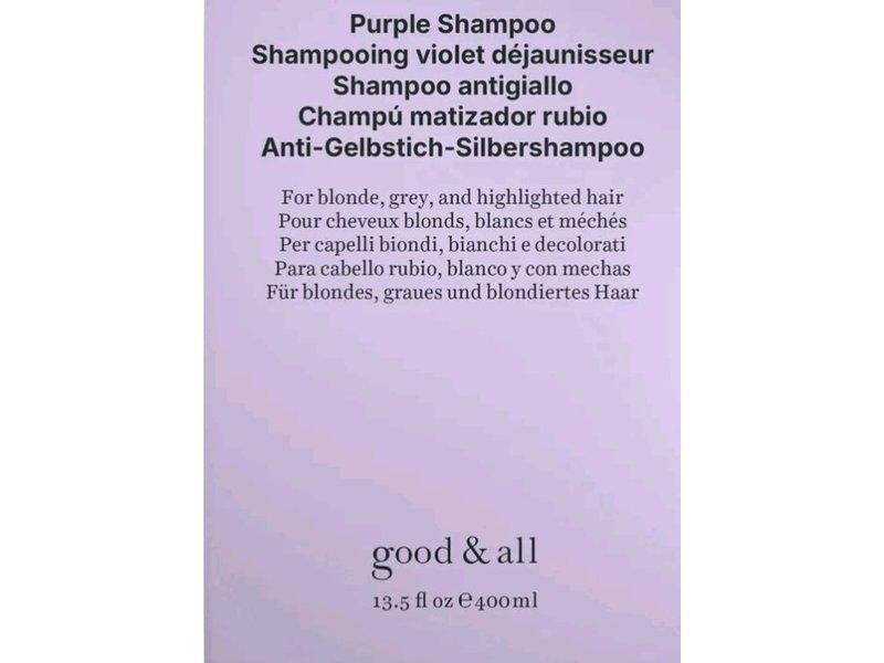 Good & All Purple Shampoo, 13.5 fl oz/400 mL